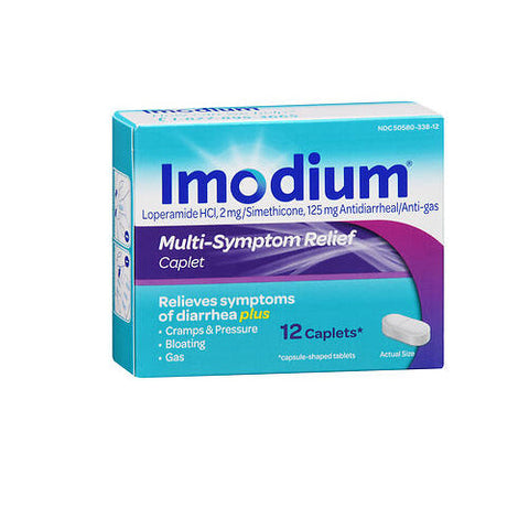 Imodium, Multi-Symptom Relief Caplets, 12 Tabs