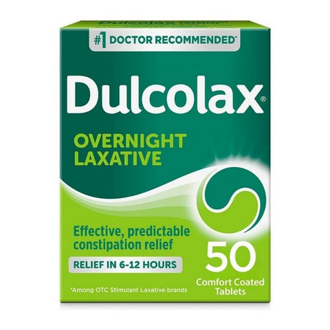 Dulcolax, Stimulant Laxative Comfort Coated Tablets, 50 Count