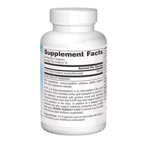 Source Naturals, 5-HTP, 50 mg, 30 caps Source Naturals