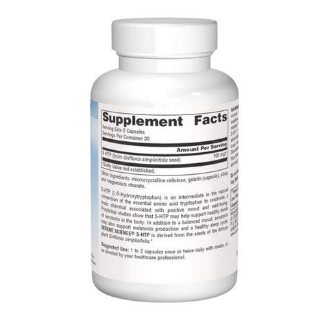 Source Naturals, 5-HTP, 50 mg, 60 caps Source Naturals