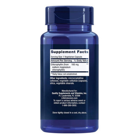 Life Extension, Chlorophyllin, 100 mg, 100 Vcaps Life Extension