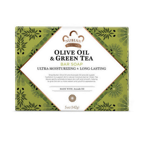 Nubian Heritage, Bar Soap, Olive and Green Tea 5 OZ Nubian Heritage