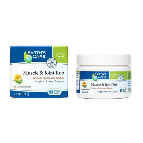 Earth's Care, Muscle And Joint Rub, 2.5 OZ Earth's Care