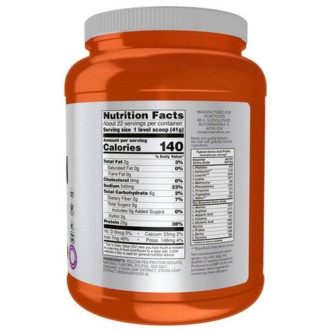 Now Foods, Pea Protein Vanilla Toffee, 2 lbs Now Foods