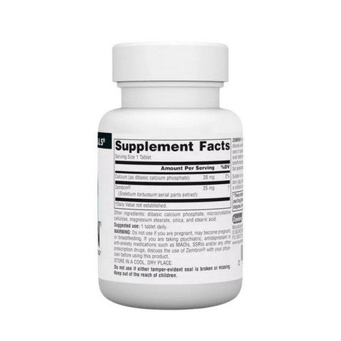 Source Naturals, Zembrin, 25mg, 60 Tabs Source Naturals