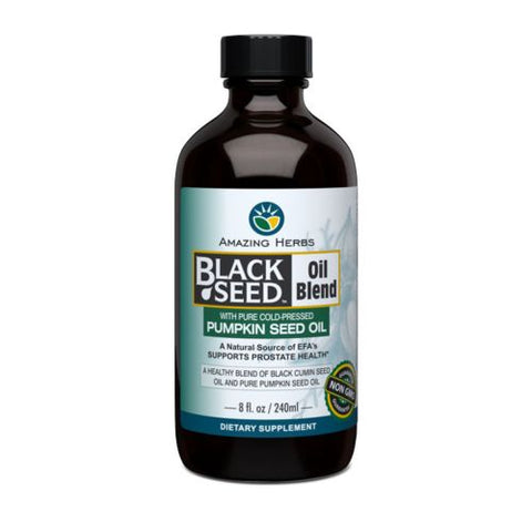 Amazing Herbs, Black Seed Oil With Pumpkin Seed, 8 oz Amazing Herbs