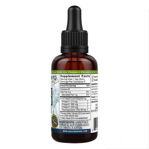 Amazing Herbs, Black Seed Oil, 1 oz Amazing Herbs
