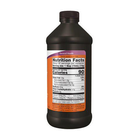 Now Foods, Sunflower Liquid Lecithin, 16 Fl Oz