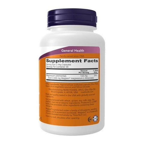 Now Foods, Magtein, 90 Vcaps