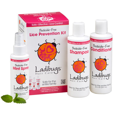 Ladibugs Inc, Lice Prevention Kit, 3 PC Ladibugs Inc