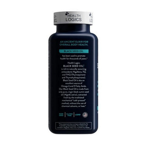 Health Logics, Black Seed Oil, 100 Caps Health Logics