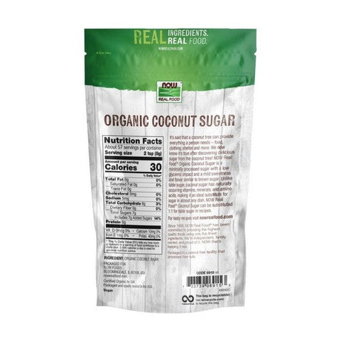 Now Foods, Organic Coconut Sugar, 16 Oz Now Foods
