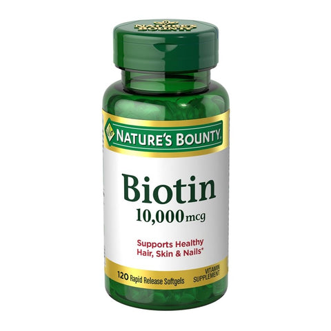 Nature's Bounty, Biotin, 10000 mcg, 120 Softgels Nature's Bounty