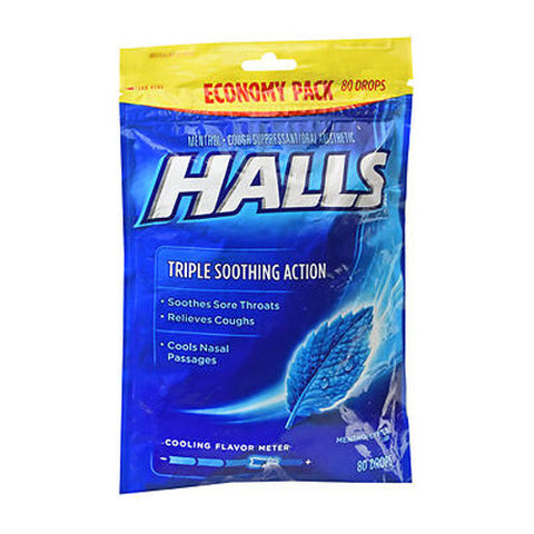 Halls, Mentho-Lyptus Drops, 80 Each Halls