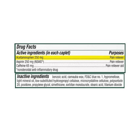 Excedrin, Excedrin Migraine Caplets, 200 Caps Excedrin