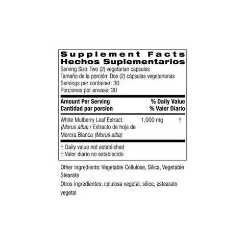 Bio Nutrition, White Mulberry Leaf Extract, 60 Veg Caps