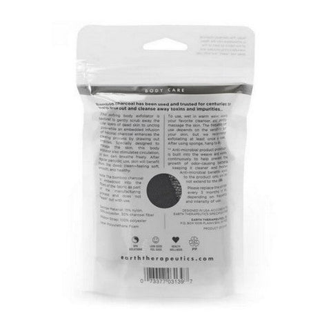 Earth Therapeutics, Vegetable Body Sponge Charcoal, 1 Count Earth Therapeutics