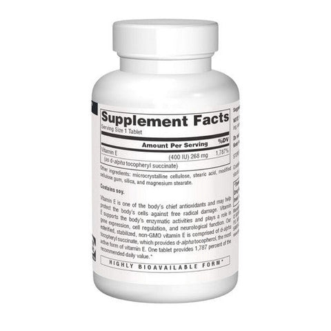 Source Naturals, Vitamin E  Non-GMO, 400 IU, 60 Tabs Source Naturals