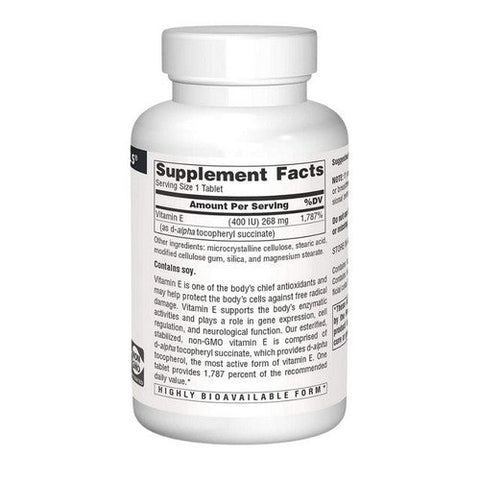 Source Naturals, Vitamin E  Non-GMO, 400 IU, 120 Tabs Source Naturals
