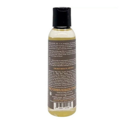Soothing Touch, Bath Body & Massage Oil, Sandalwood 4 oz
