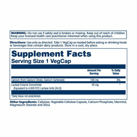 Solaray, Lactase, 40 mg, 100 Caps Solaray