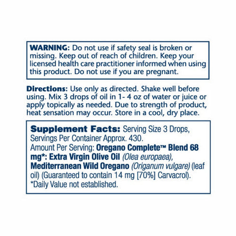 Solaray, Oregano Complete, 1 oz Solaray