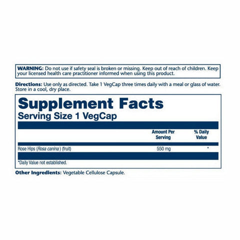 Solaray, True Herbs Rose Hips, 550 Mg, 100 Veg Caps Solaray