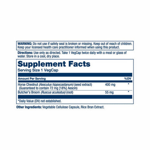 Solaray, Vital Extracts Horse Chestnut, 400 Mg, 60 Veg Caps Solaray