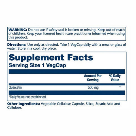 Solaray, Quercetin, 500 mg, 90 Caps Solaray