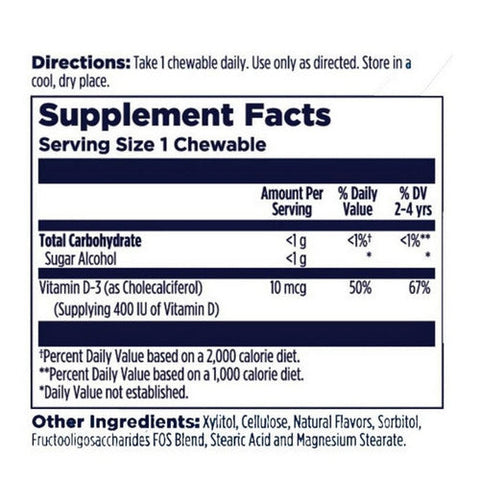 Kal, Vitamin D-Rex, Bubblegum 90 Chews Kal
