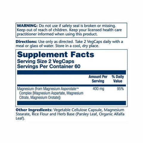Solaray, Magnesium Asporotate, 120 Caps Solaray