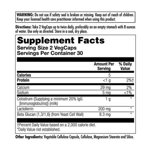Kal, Colostrum Lactoferrin, 60 Veg Caps Kal