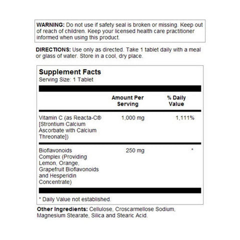 Kal, Reacta-C, 1000 Mg, 60 Tabs Kal