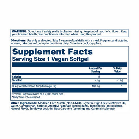 Solaray, DHA, 100 mg, 60 Softgels Solaray