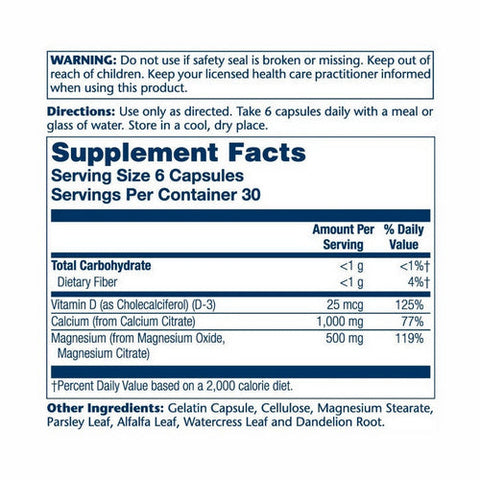 Solaray, Calcium Magnesium Citrate With Vitamin D-3 2:1 Ratio, 1,000 IU, 180 Caps Solaray