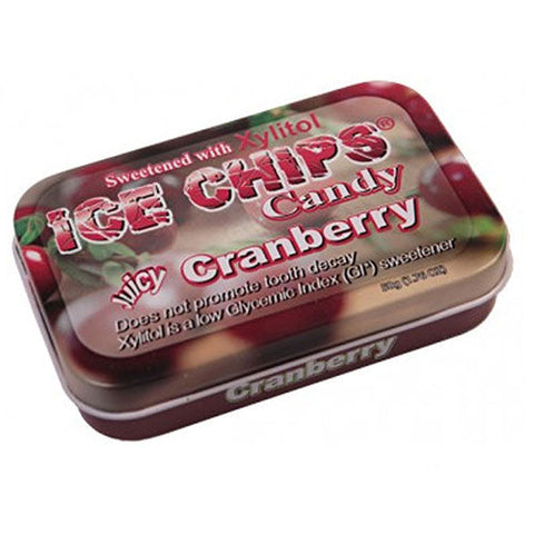 Ice Chips Candy, Ice Chips Candy, Cranberry 1.76 oz Ice Chips Candy