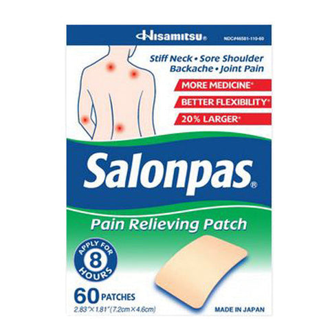 Salonpas, Pain Relieving Patch, 60 Count Salonpas