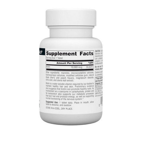Source Naturals, Biotin, 10 000 mg, 120 Tabs Source Naturals