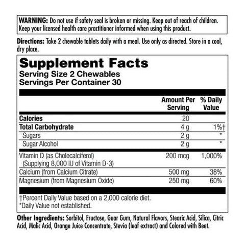 Kal, Calcium Citrate Plus Mixed Fruit, 60 Chewables Kal