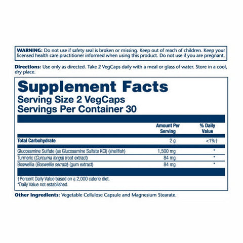 Solaray, Glucosamine Sulfate, 1500 mg, 60 Caps Solaray