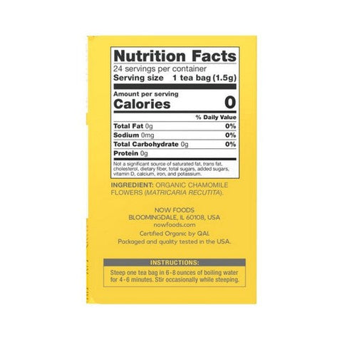 Now Foods, Comfy Chamomile Tea Organic, 24 Bags