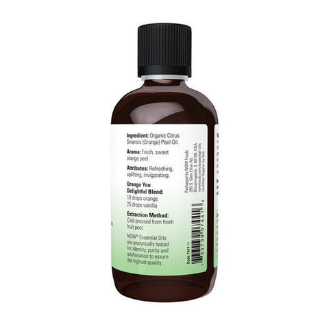 Now Foods, Organic Orange Oil, 4 Oz Now Foods