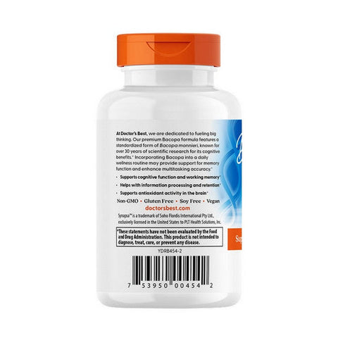 Doctors Best, Bacopa With Synapsa, 320 mg, 60 Veggie Caps Doctors Best