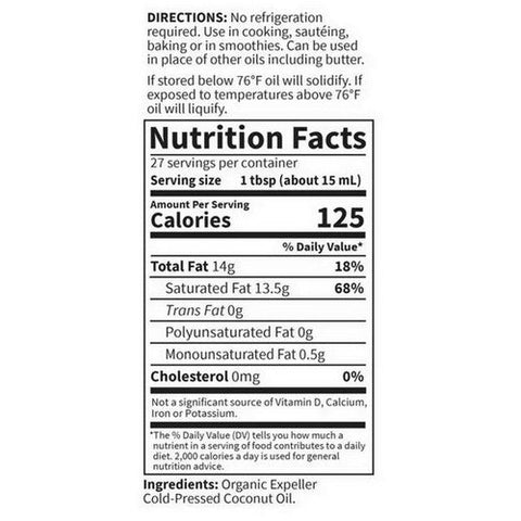 Garden of Life, Organic Extra Virgin Coconut Oil, 14 Oz Garden of Life
