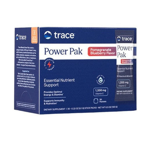 Trace Minerals, Power Pak Pomegranate Blueberry, 30 Packets Trace Minerals