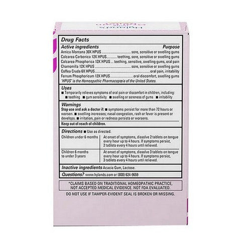 Hylands, Baby Daytime Oral Pain Relief, 125 Tabs Hylands
