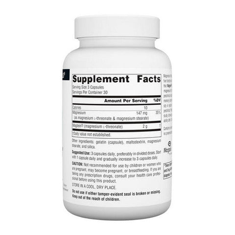 Source Naturals, Magtein Magnesium L-Threonate, 90  Caps Source Naturals
