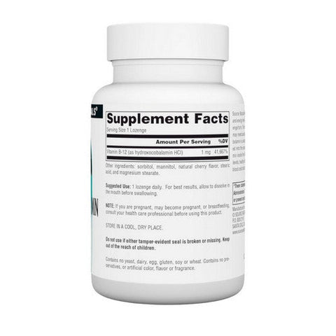 Source Naturals, HydroxoCobalamin Vitamin B-12 Cherry, 1 Mg, 240 Count Source Naturals