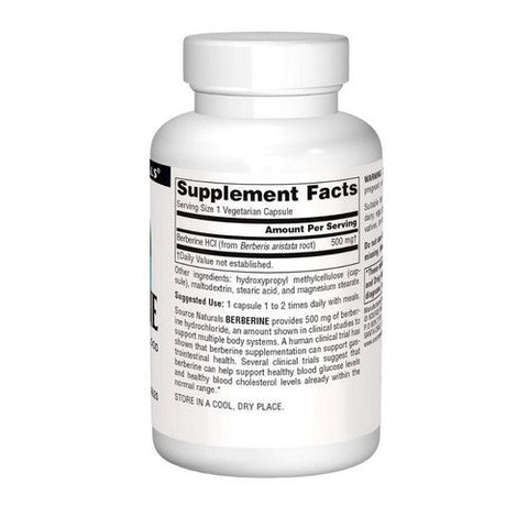 Source Naturals, Berberine, 500 mg, 30 Veg Caps Source Naturals