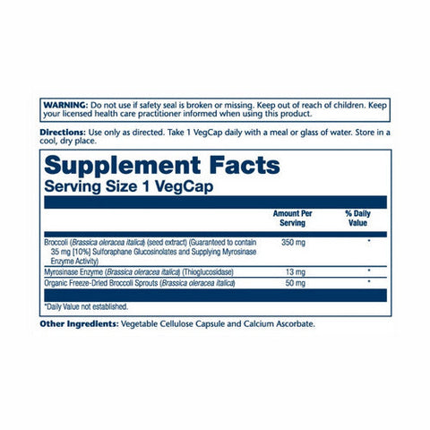 Solaray, Vital Extracts Activated Broccoli, 350 Mg, 30 Veg Caps Solaray